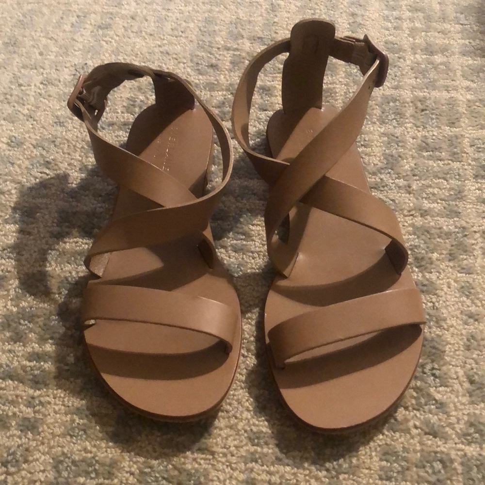 Everlane Tan Strappy Sandals